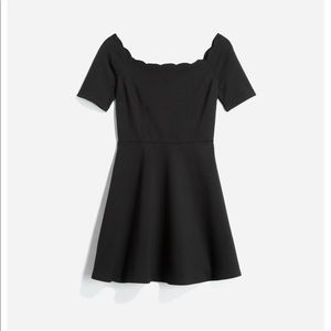 Nine Britton off the shoulder scallop dress NWOT